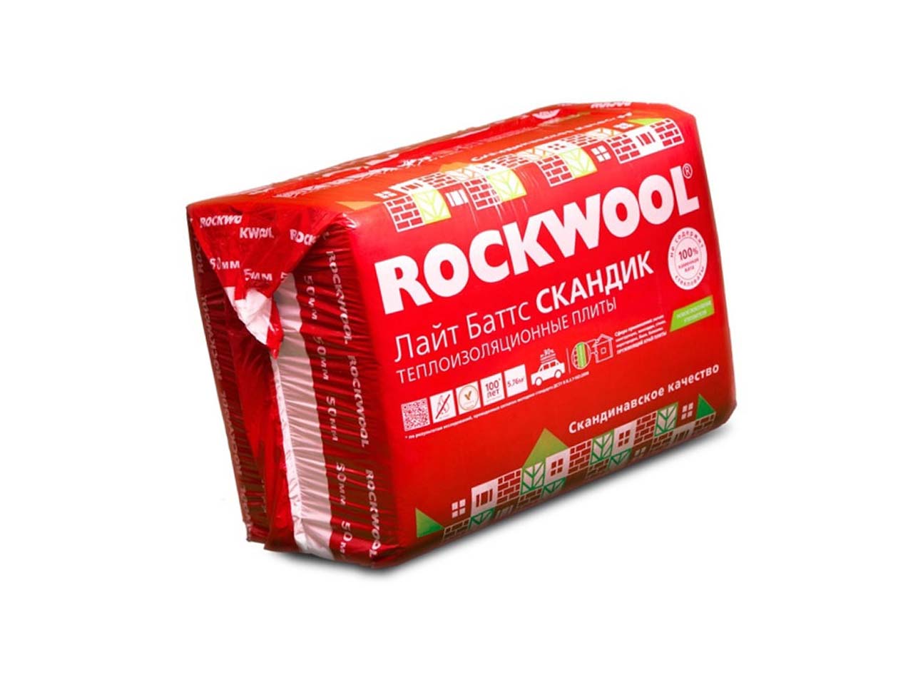 Утеплитель Rocwool 600х800х100 мм